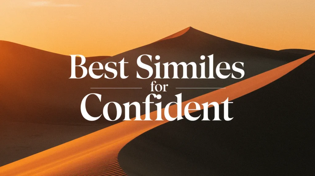 Best Similes for Confident
