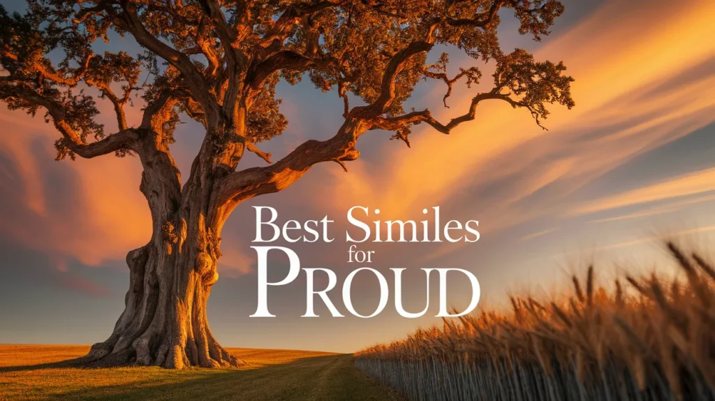 Best Similes for Proud