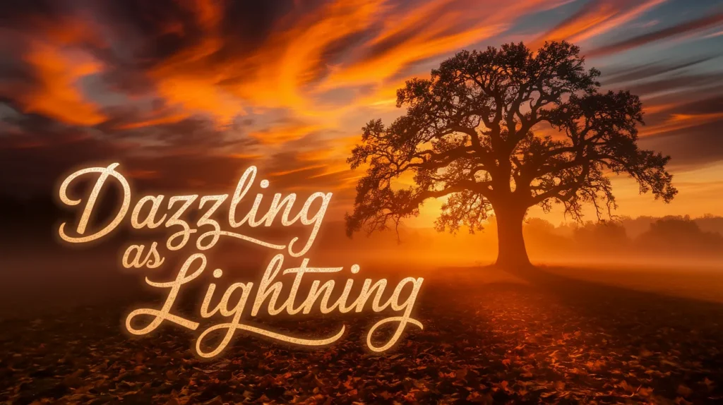 Dazzling as Lightning