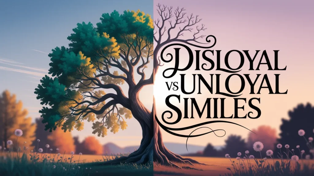 Disloyal vs Unloyal Similes