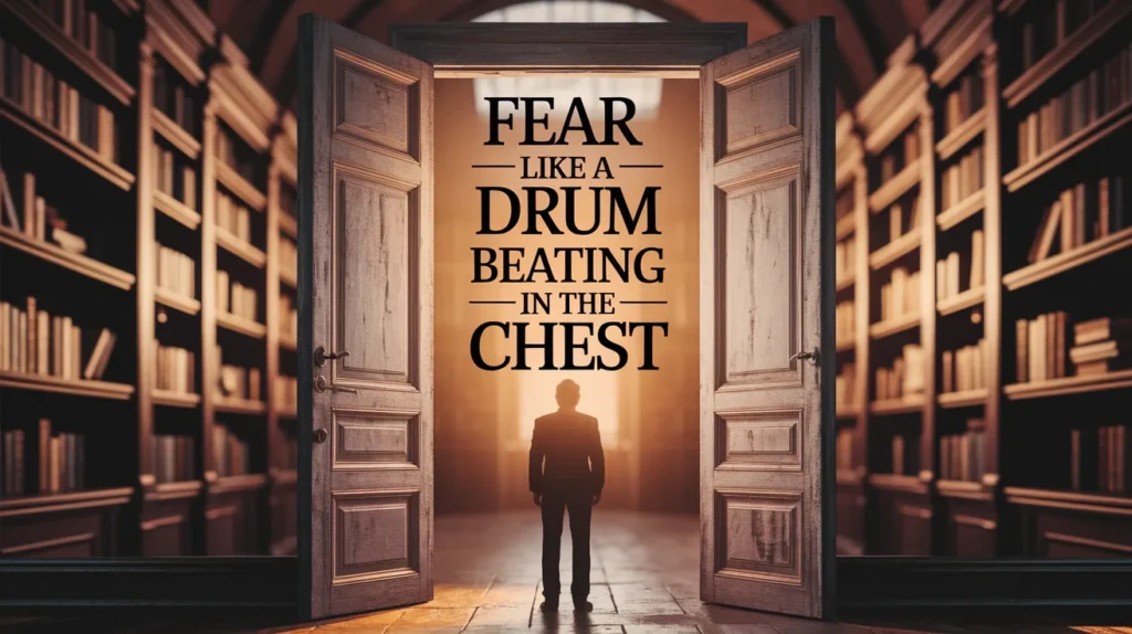 Fear like a drum beating in the chest