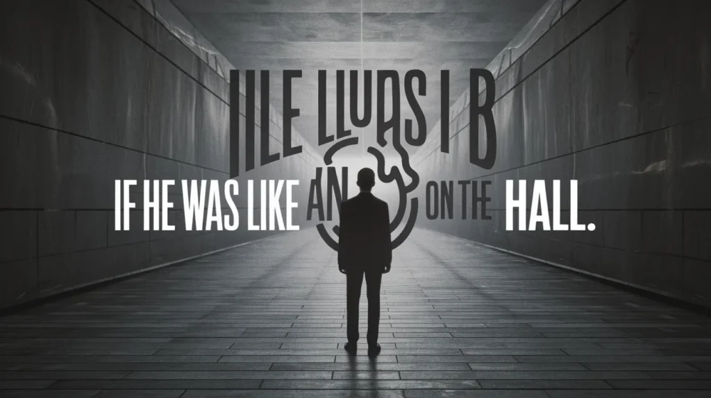 If He Was Like an Echo in a Hall