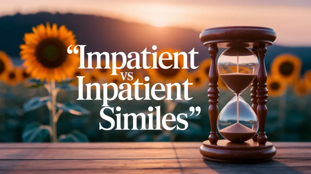Impatient vs Inpatient Similes