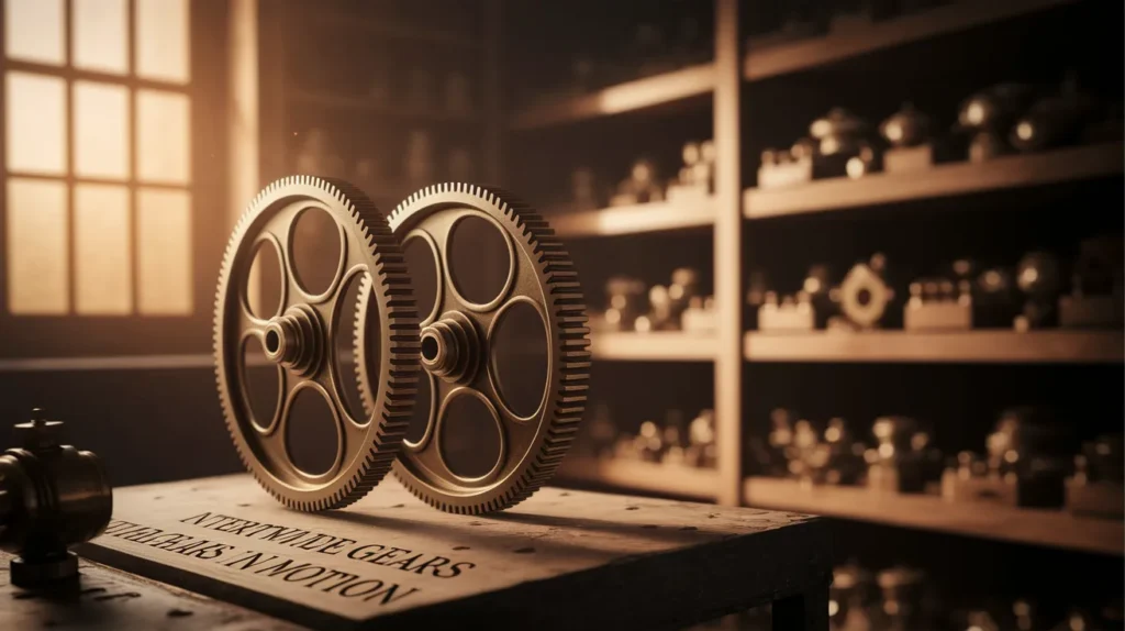 Intertwined like gears in motion