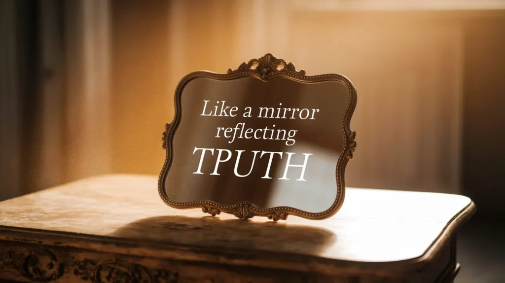 Like a Mirror Reflecting Truth