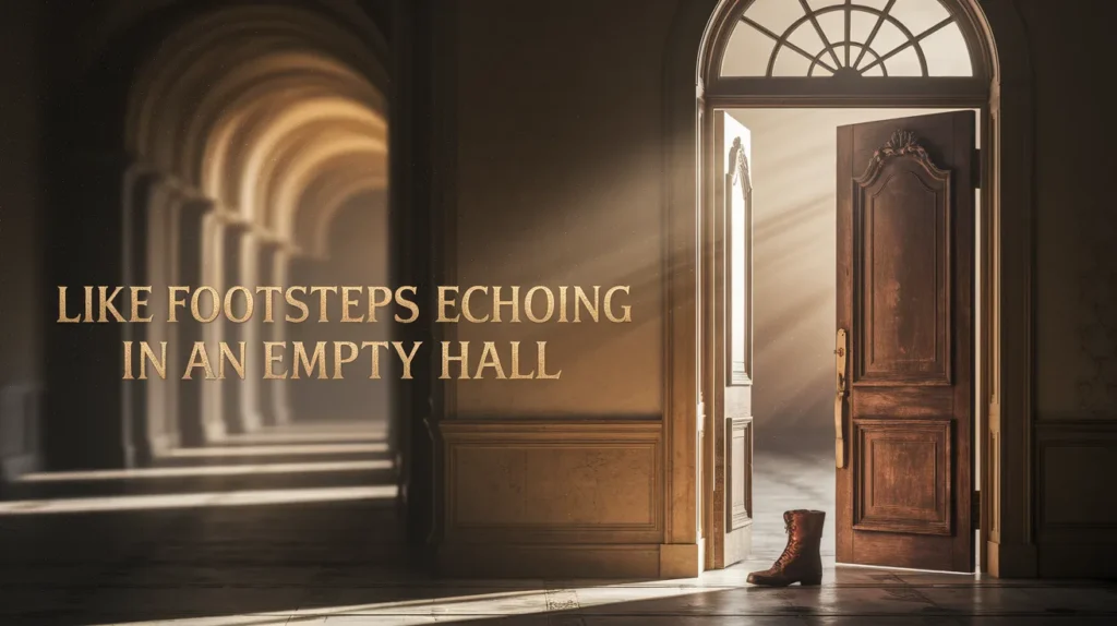 Like Footsteps Echoing in an Empty Hall