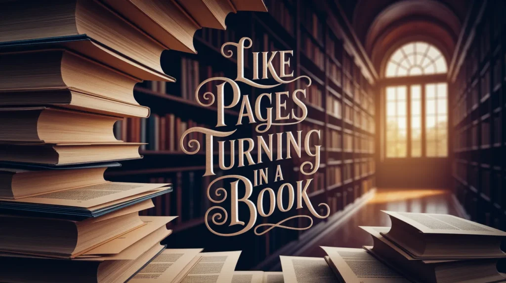 Like Pages Turning in a Book