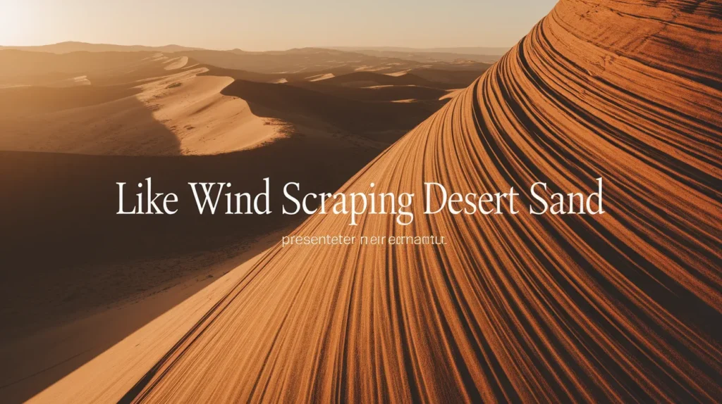 Like Wind Scraping Desert Sand