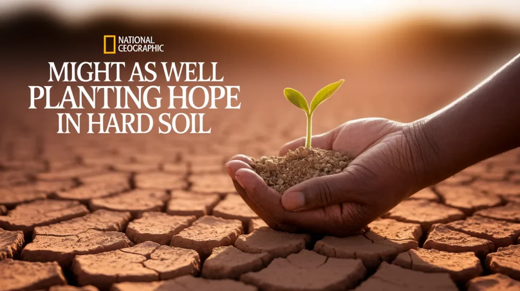  Might as well like planting hope in hard soil