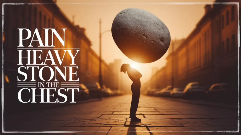 Pain like a heavy stone in the chest