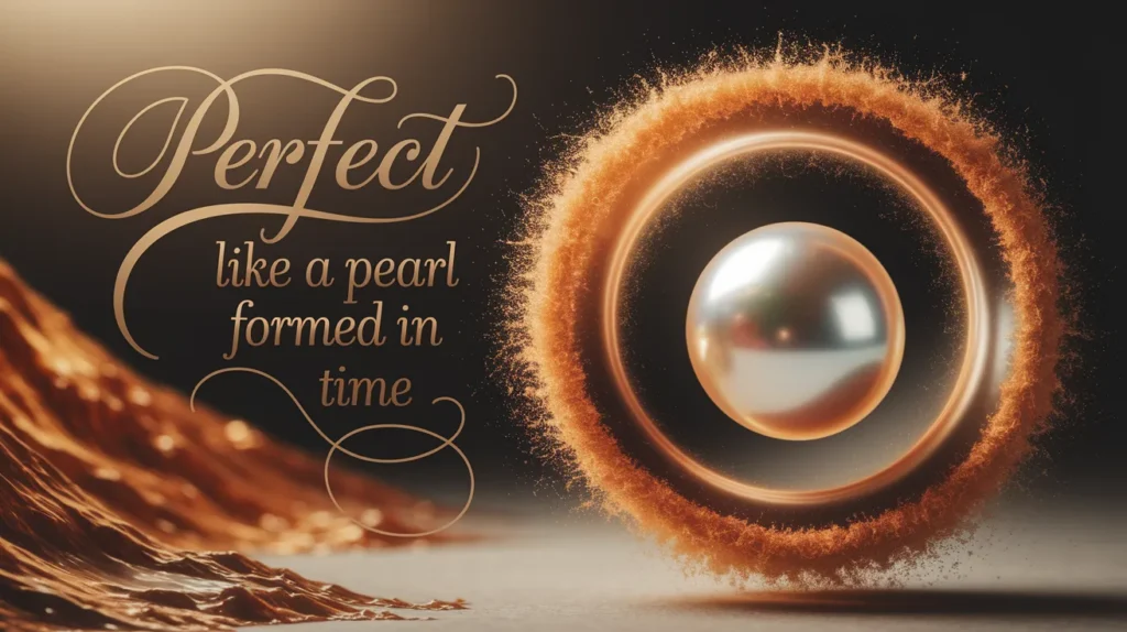 Perfect like a pearl formed in time