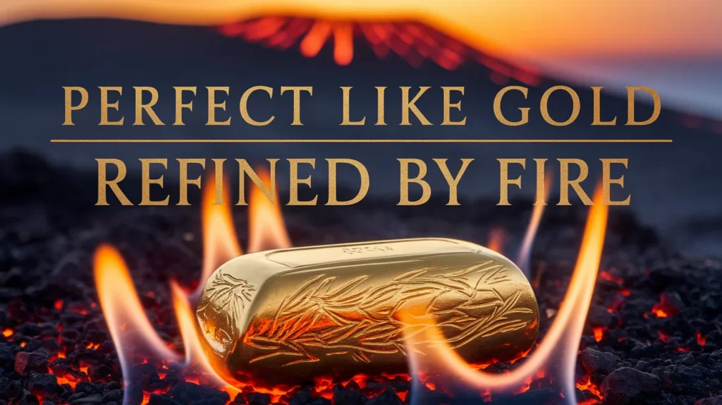 Perfect like gold refined by fire