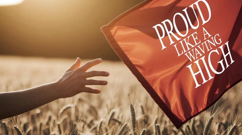 Proud like a flag waving high