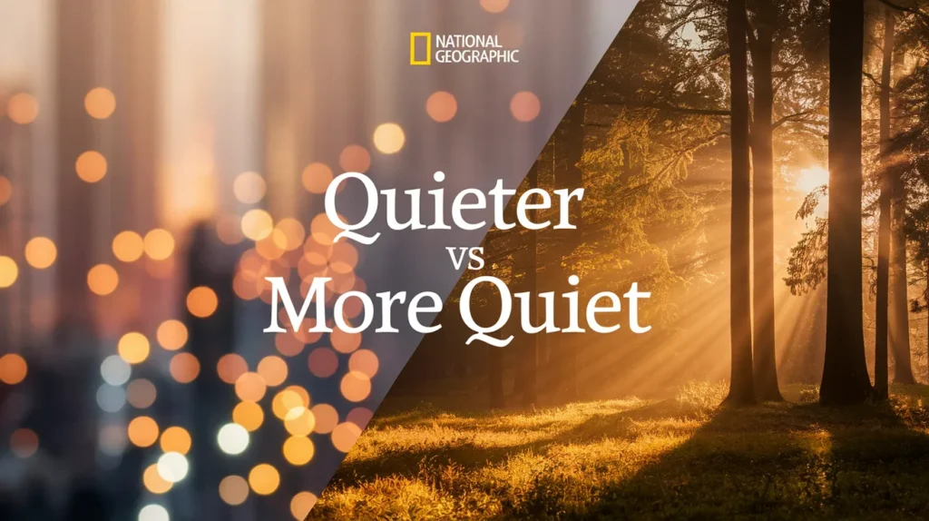 Quieter vs More Quiet