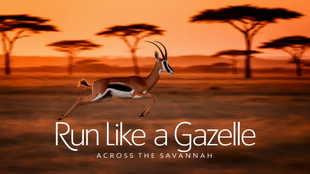 Run Like a Gazelle Across the Savannah