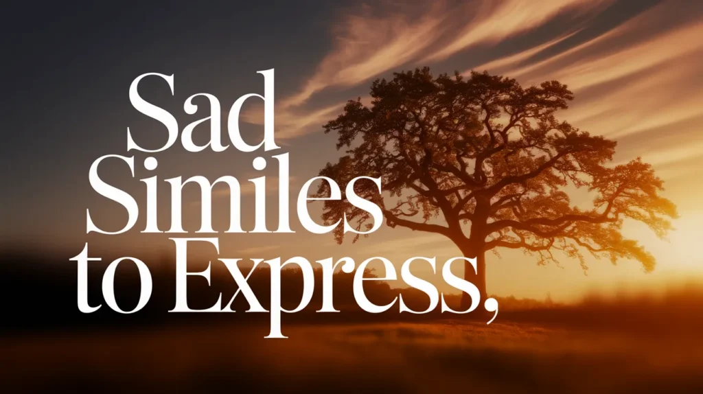 Sad Similes to Express