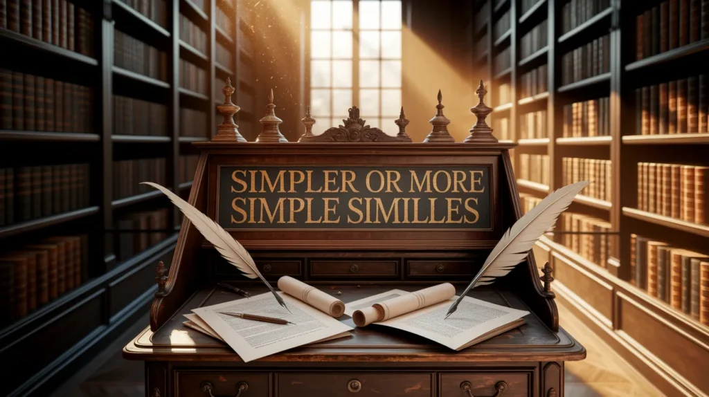 Simpler or More Simple Similes