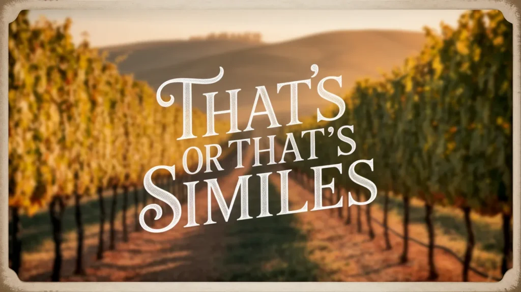 Thats or That’s Similes