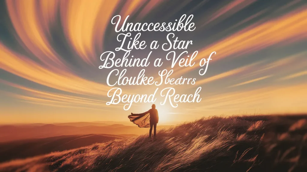 Unaccessible Like a Star Behind a Veil of Clouds