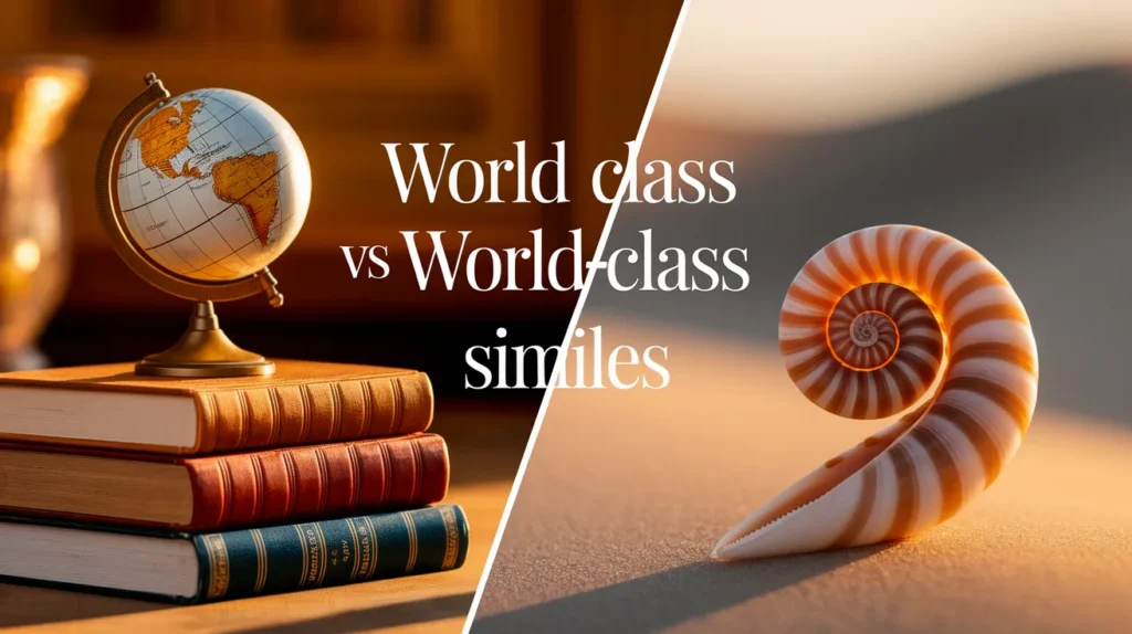 World Class vs World-Class Similes