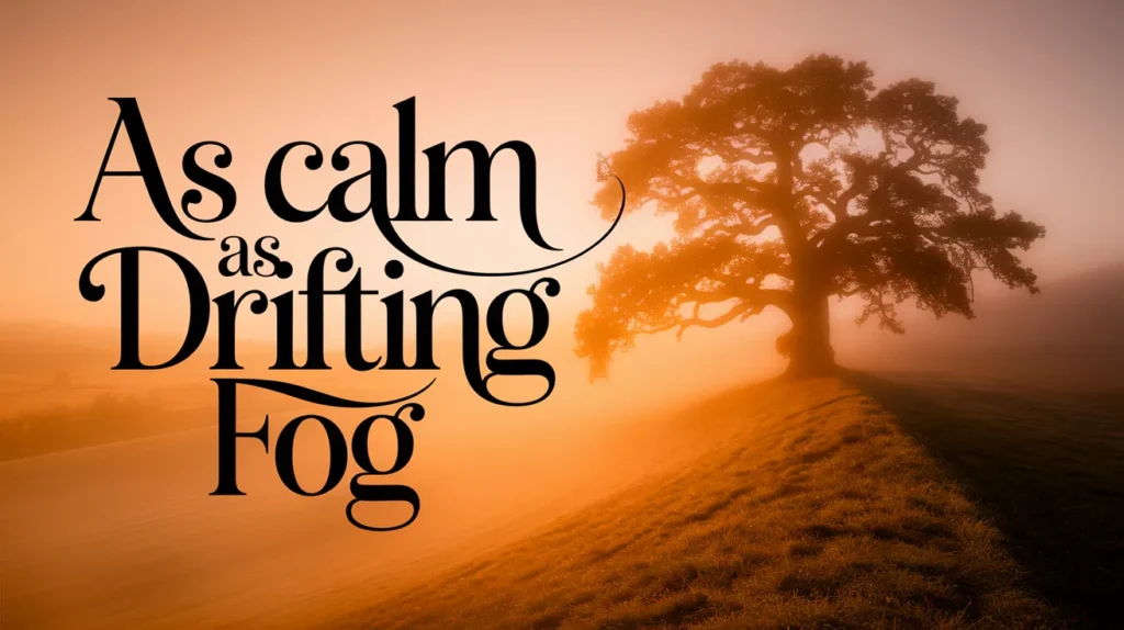 As Calm as Drifting Fog