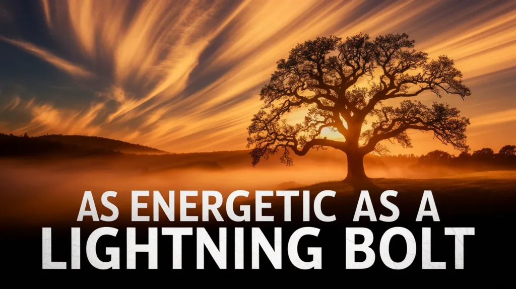 As Energetic as a Lightning Bolt