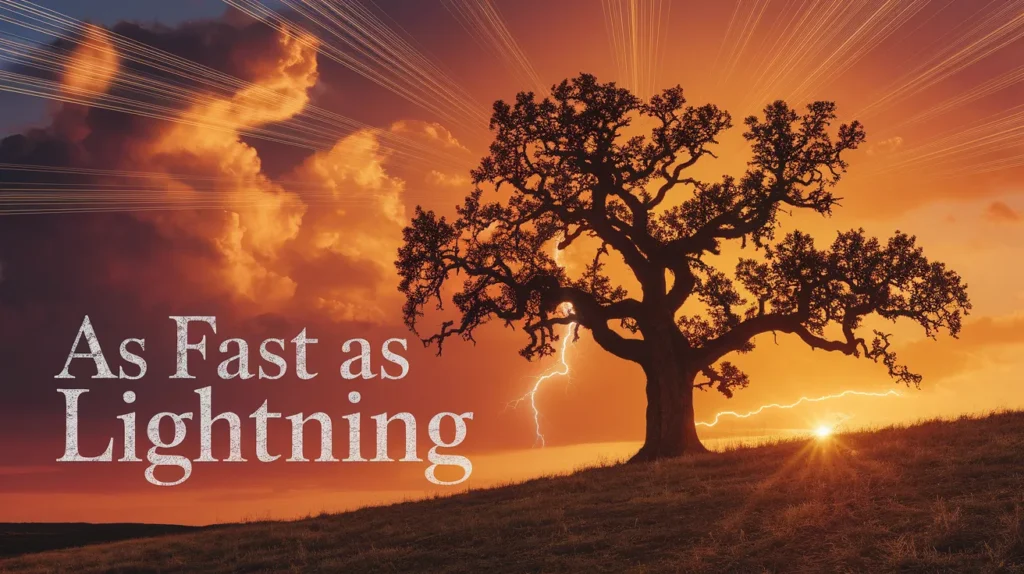 As fast as lightning