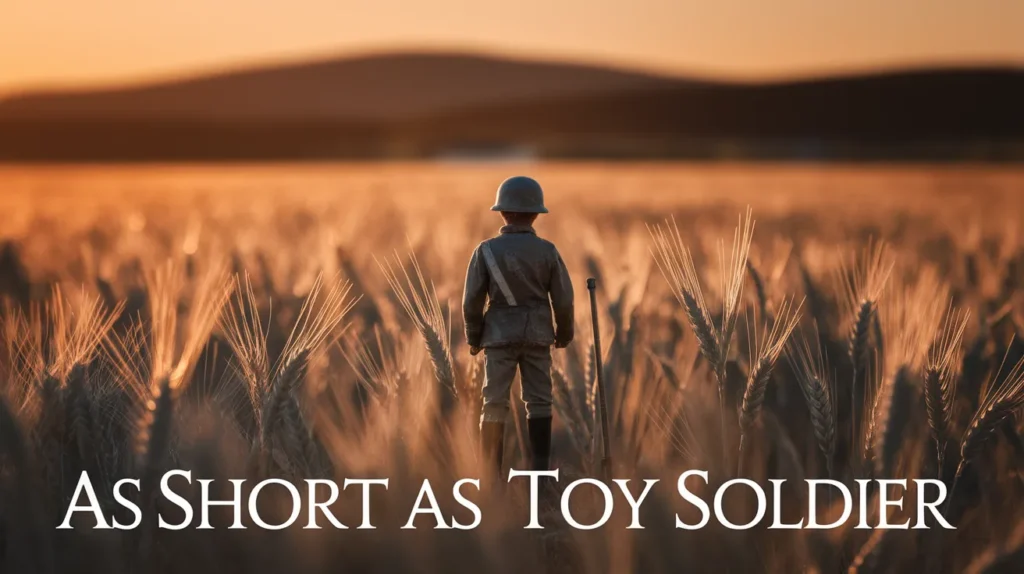 As short as a toy soldier