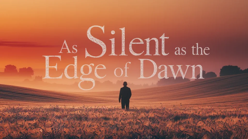 As Silent as the Edge of Dawn