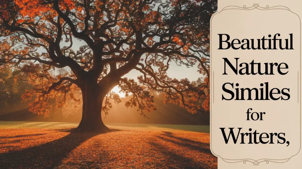 Beautiful Nature Similes for Writers