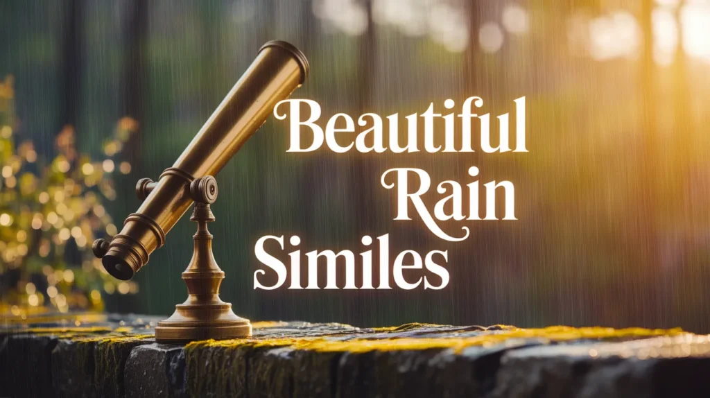 Beautiful Rain Similes
