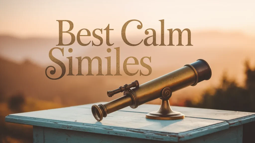 Best Calm Similes