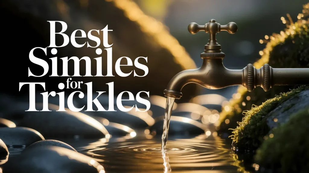 Best Similes for Trickles