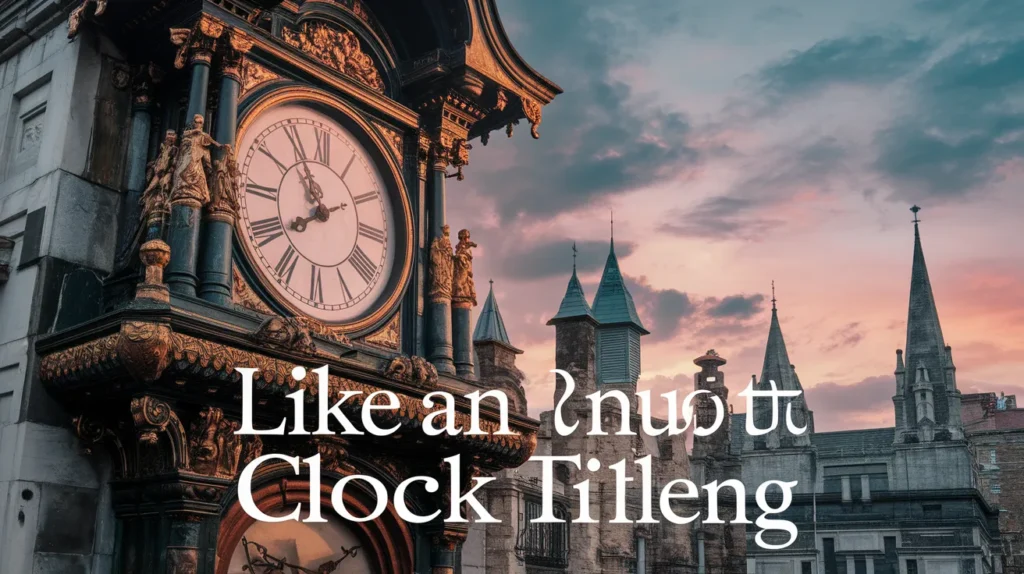 Like an ancient clock still ticking