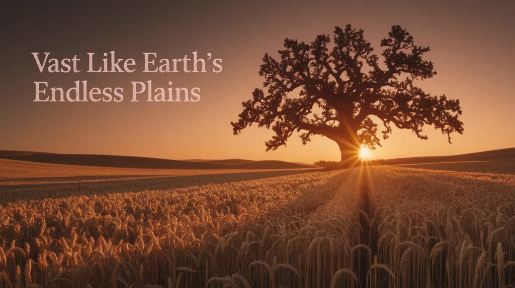 Vast Like Earth’s Endless Plains