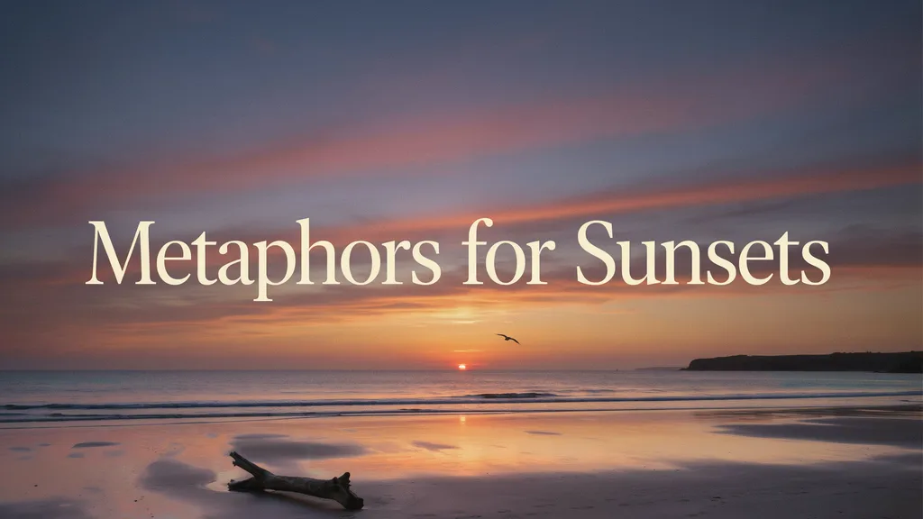 Metaphors for Sunsets