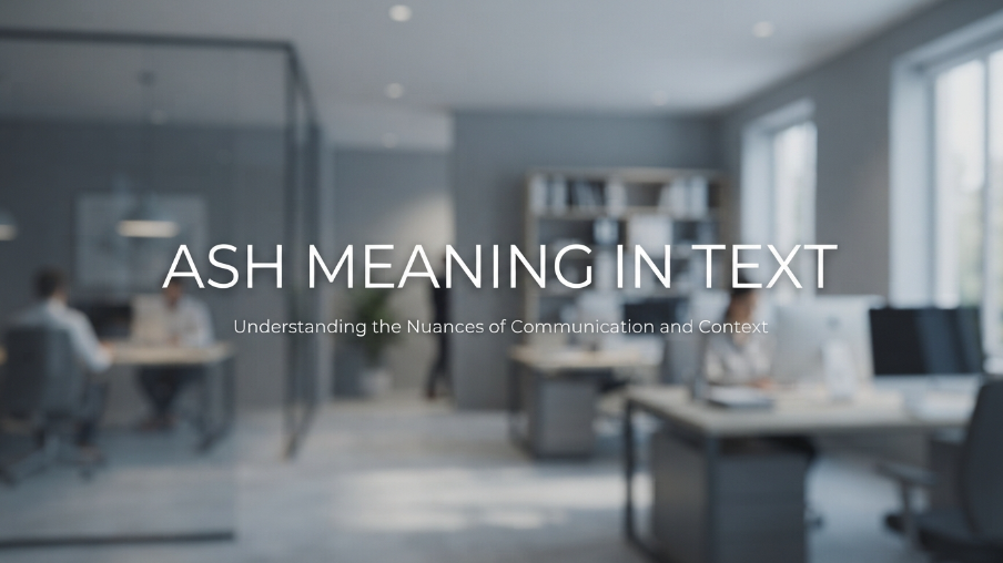 Ash Meaning in Text