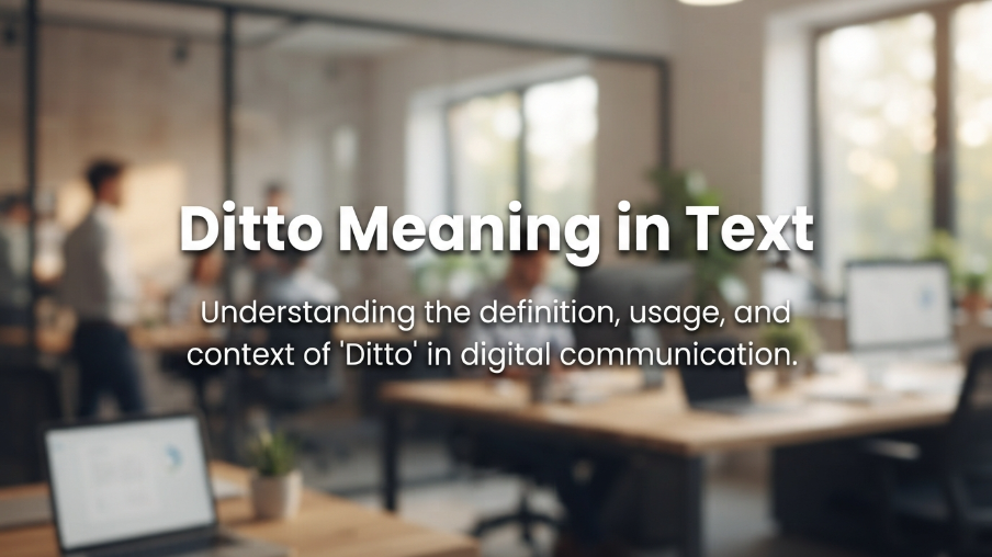 Ditto Meaning in Text