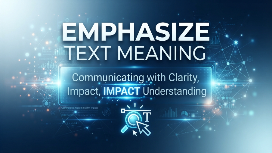 Emphasize Text Meaning