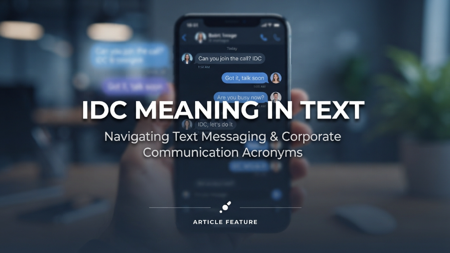 IDC Meaning in Text